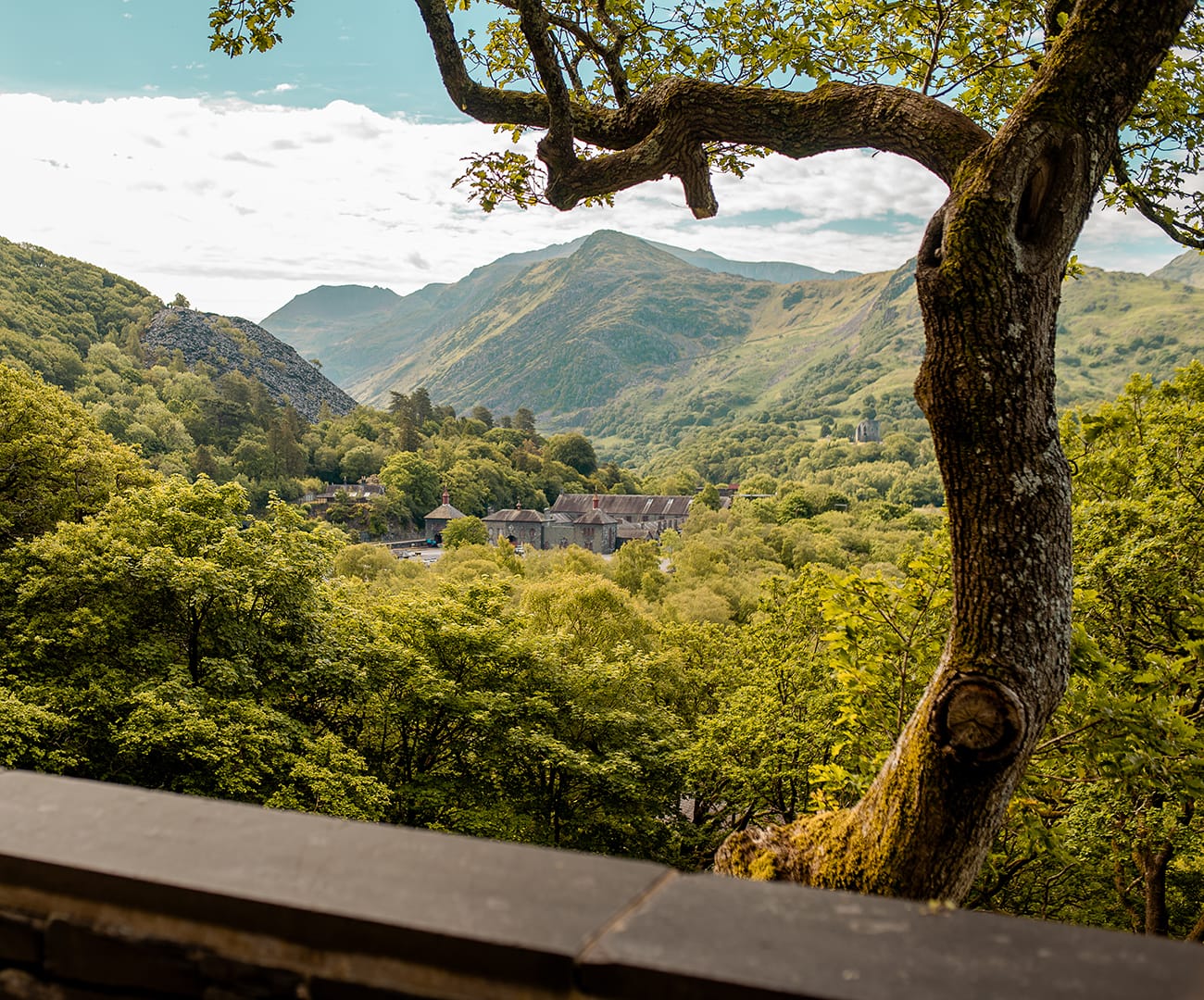 Parc Padarn | view of the quarry hospital